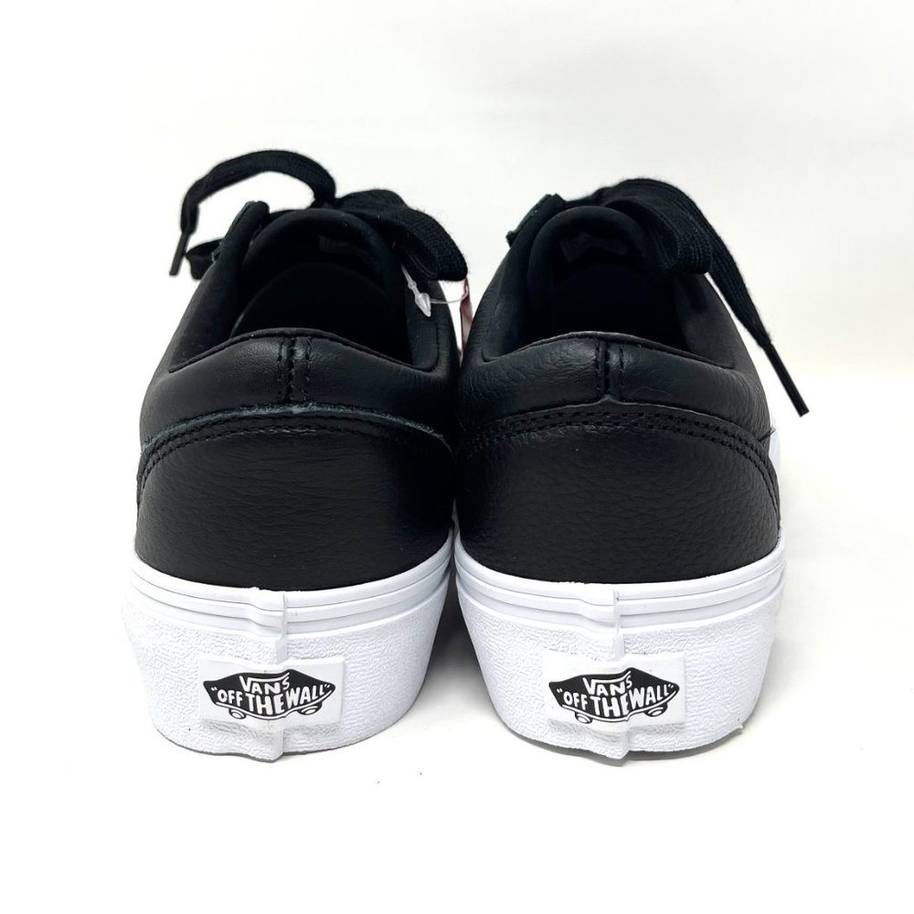Vans Old Skool Platform Skate Casual Black Shoes Womens Size Leather VN0A5KRG98E - Picture 6 of 11
